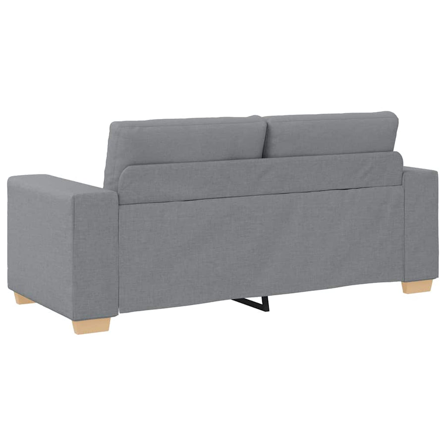 Loveseat Bank Stof 140 cm Lichtgrijs