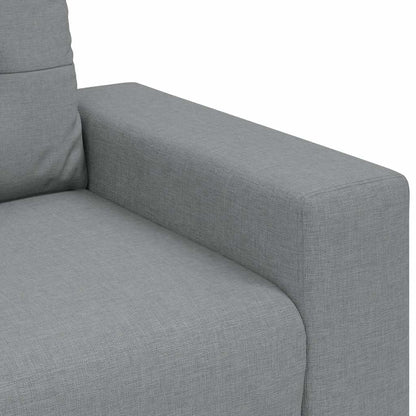 Loveseat Bank Stof 140 cm Lichtgrijs