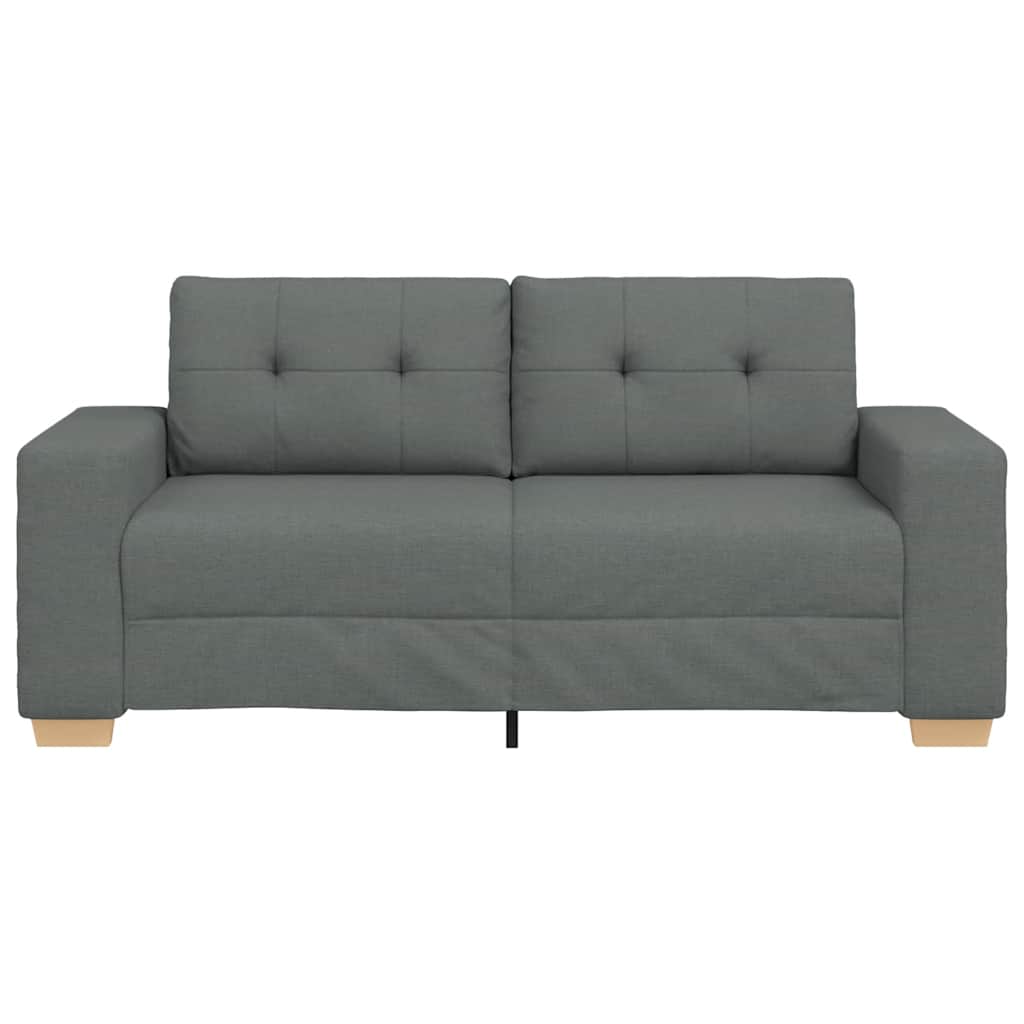 Loveseat Bank Stof 140 cm Donkergrijs