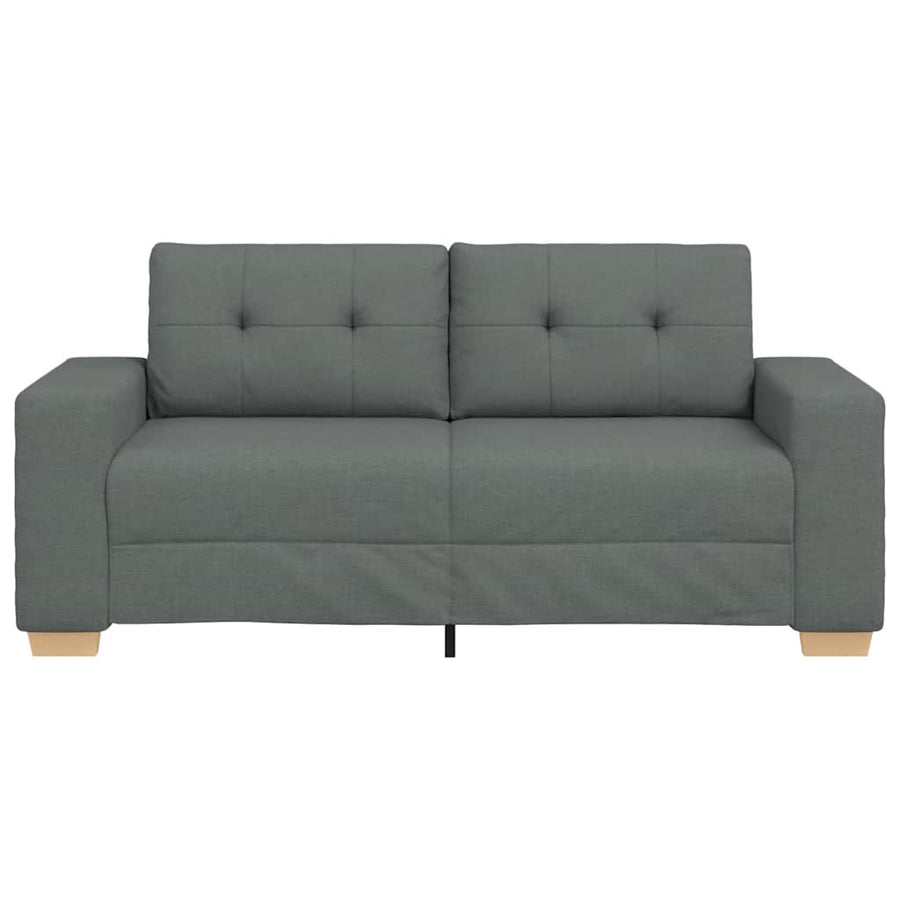 Loveseat Bank Stof 140 cm Donkergrijs