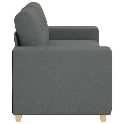 Loveseat Bank Stof 140 cm Donkergrijs