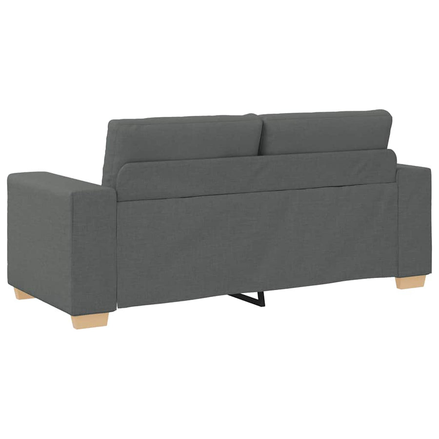 Loveseat Bank Stof 140 cm Donkergrijs