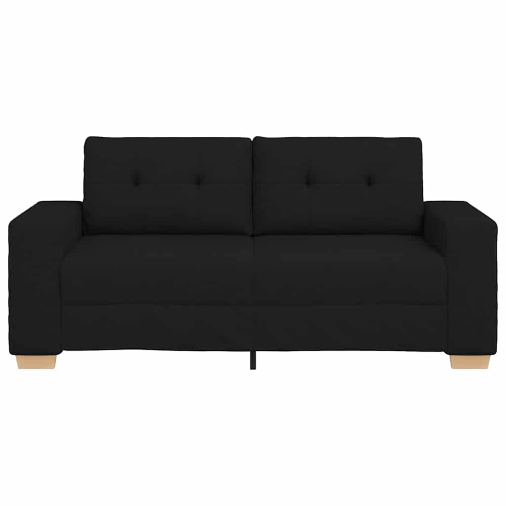 Loveseat Bank Stof 140 cm Zwart