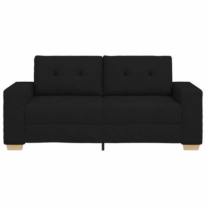 Loveseat Bank Stof 140 cm Zwart