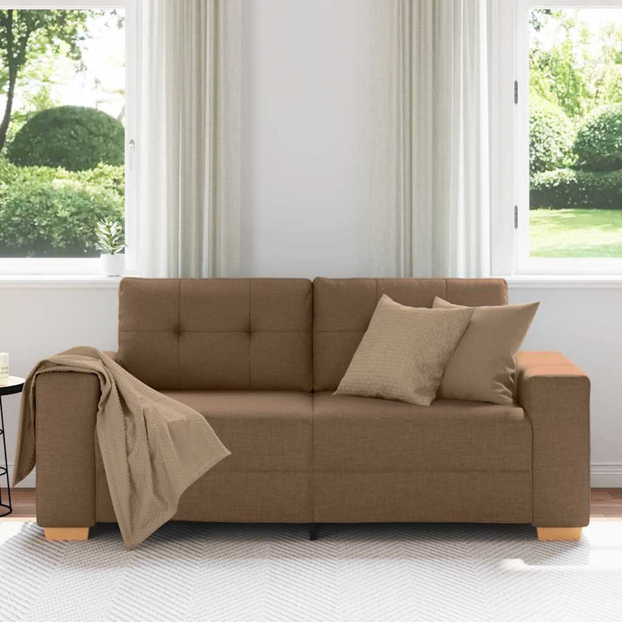 Loveseat Bank Bruin 140 cm Stof
