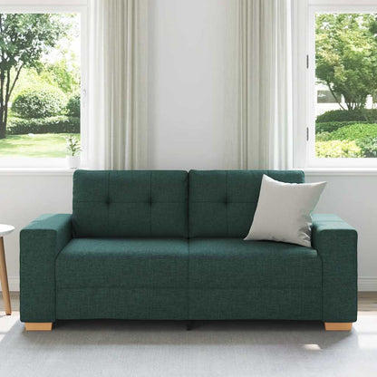 Loveseat Bank Donkergroen 140 Cm Stof
