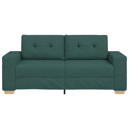 Loveseat Bank Donkergroen 140 Cm Stof