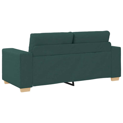 Loveseat Bank Donkergroen 140 Cm Stof