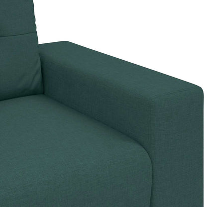 Loveseat Bank Donkergroen 140 Cm Stof