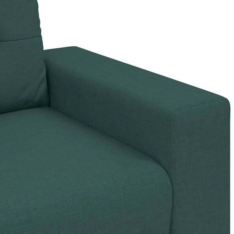 Loveseat Bank Donkergroen 140 Cm Stof