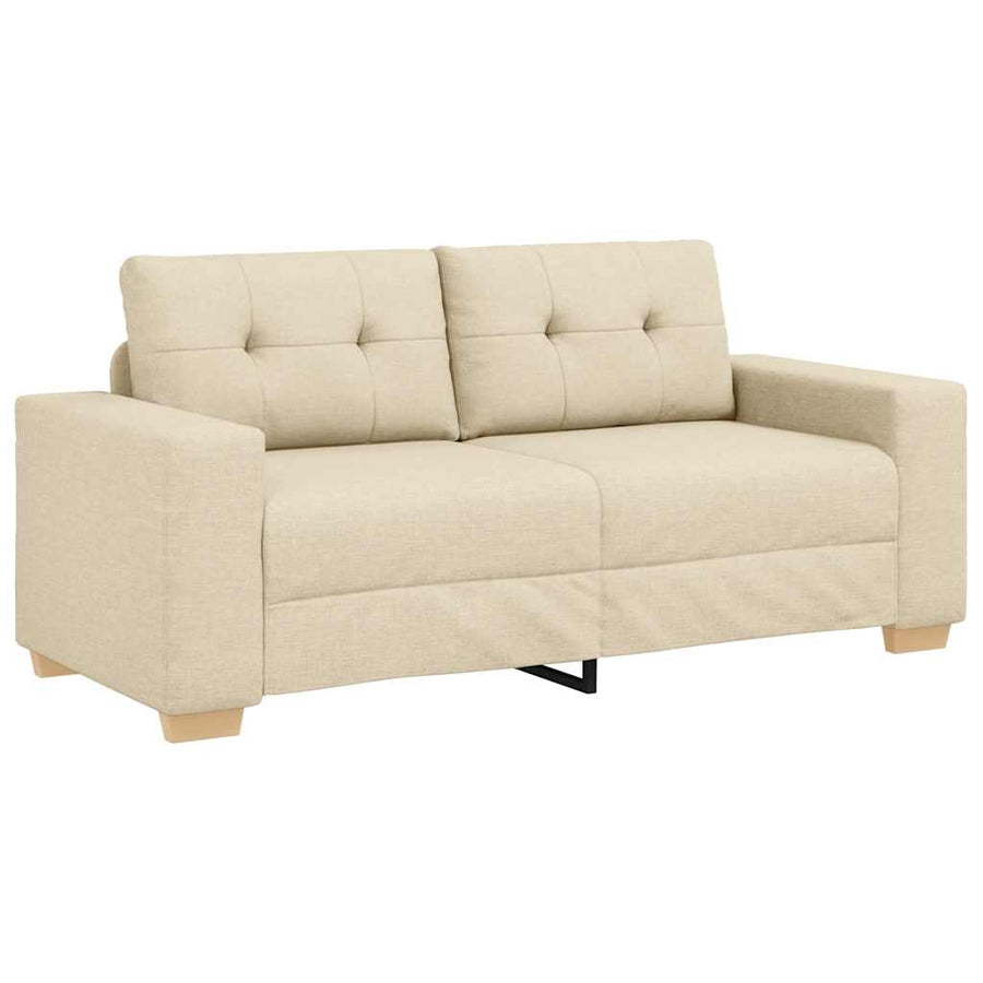 Loveseat Bank Crème 140 cm Stof