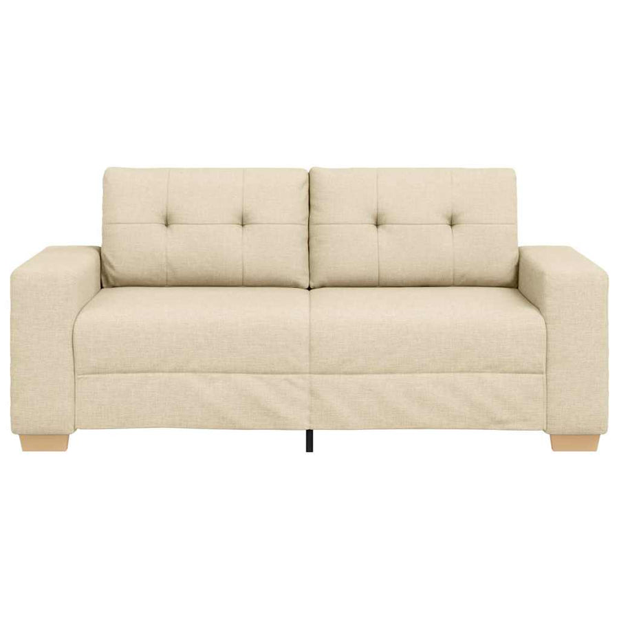 Loveseat Bank Crème 140 cm Stof