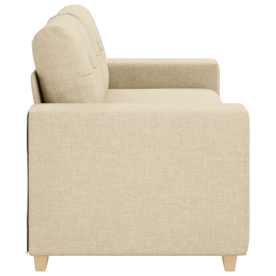 Loveseat Bank Crème 140 cm Stof