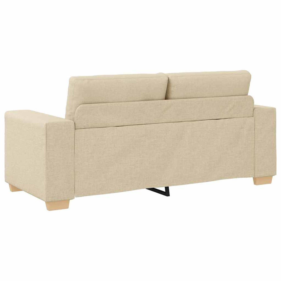 Loveseat Bank Crème 140 cm Stof