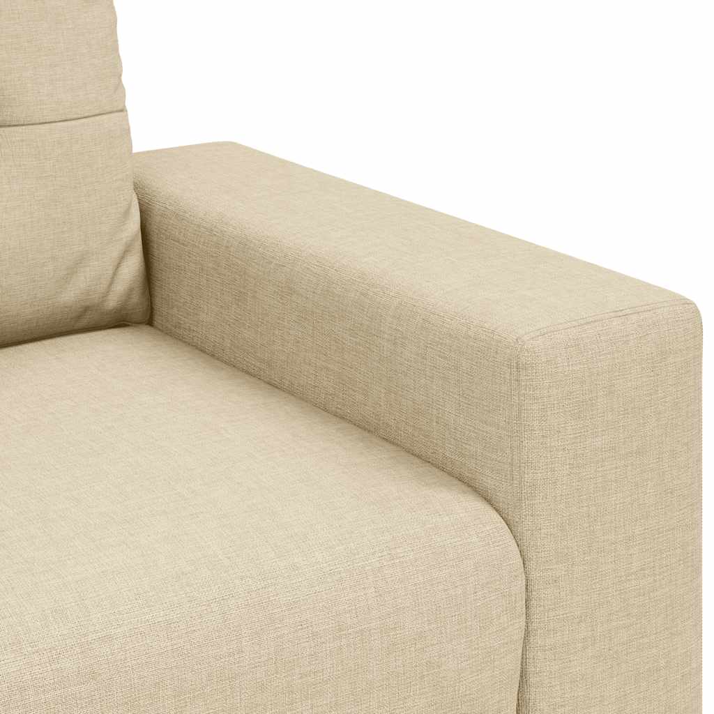 Loveseat Bank Crème 140 cm Stof