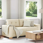 Loveseat bank linnen 140 cm beige