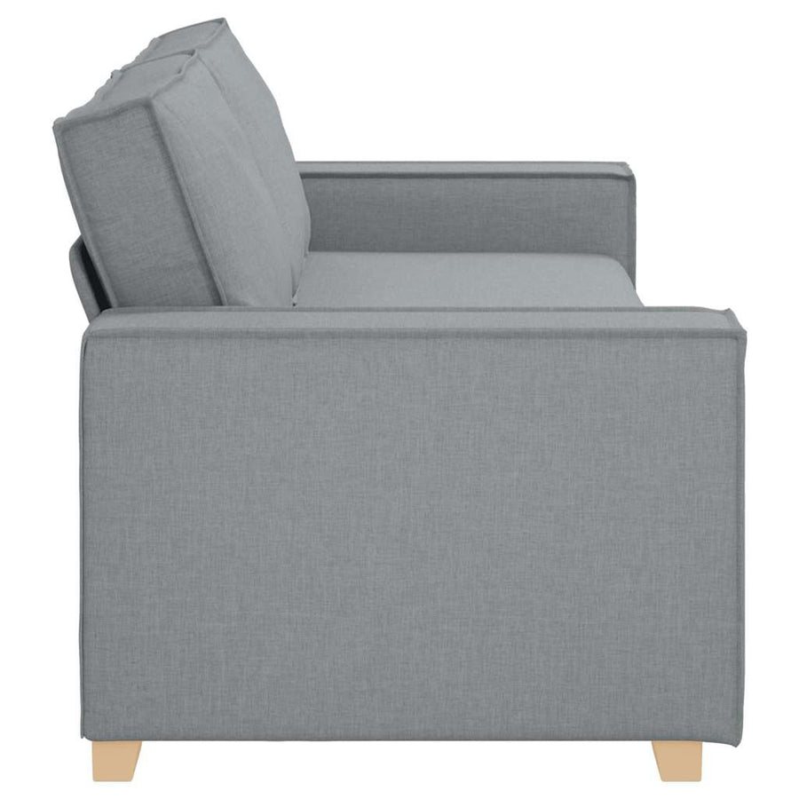 3-zitsbank donkergrijs 180 cm stof