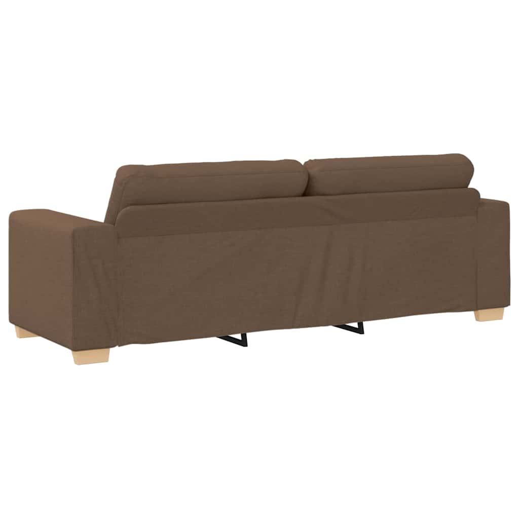 3-Zits Sofa Bruin 220 cm Stof