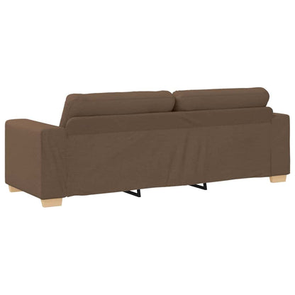 3-Zits Sofa Bruin 220 cm Stof