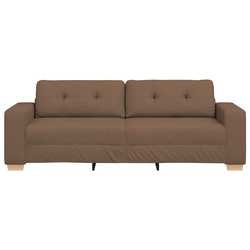 3-Zits Sofa Bruin 220 cm Stof