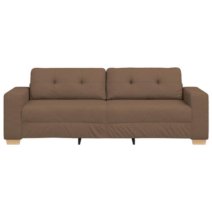 3-Zits Sofa Bruin 220 cm Stof