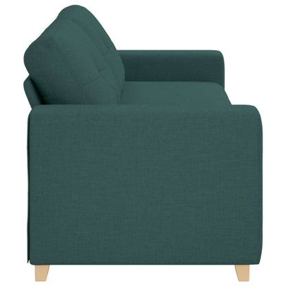 3-Zits Sofa Donkergroen 220 cm Stof