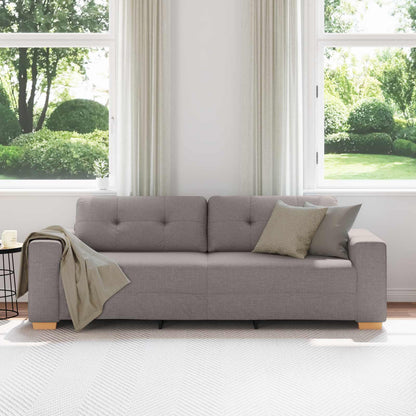 3-Zits Sofa Taupe 220 cm Stof