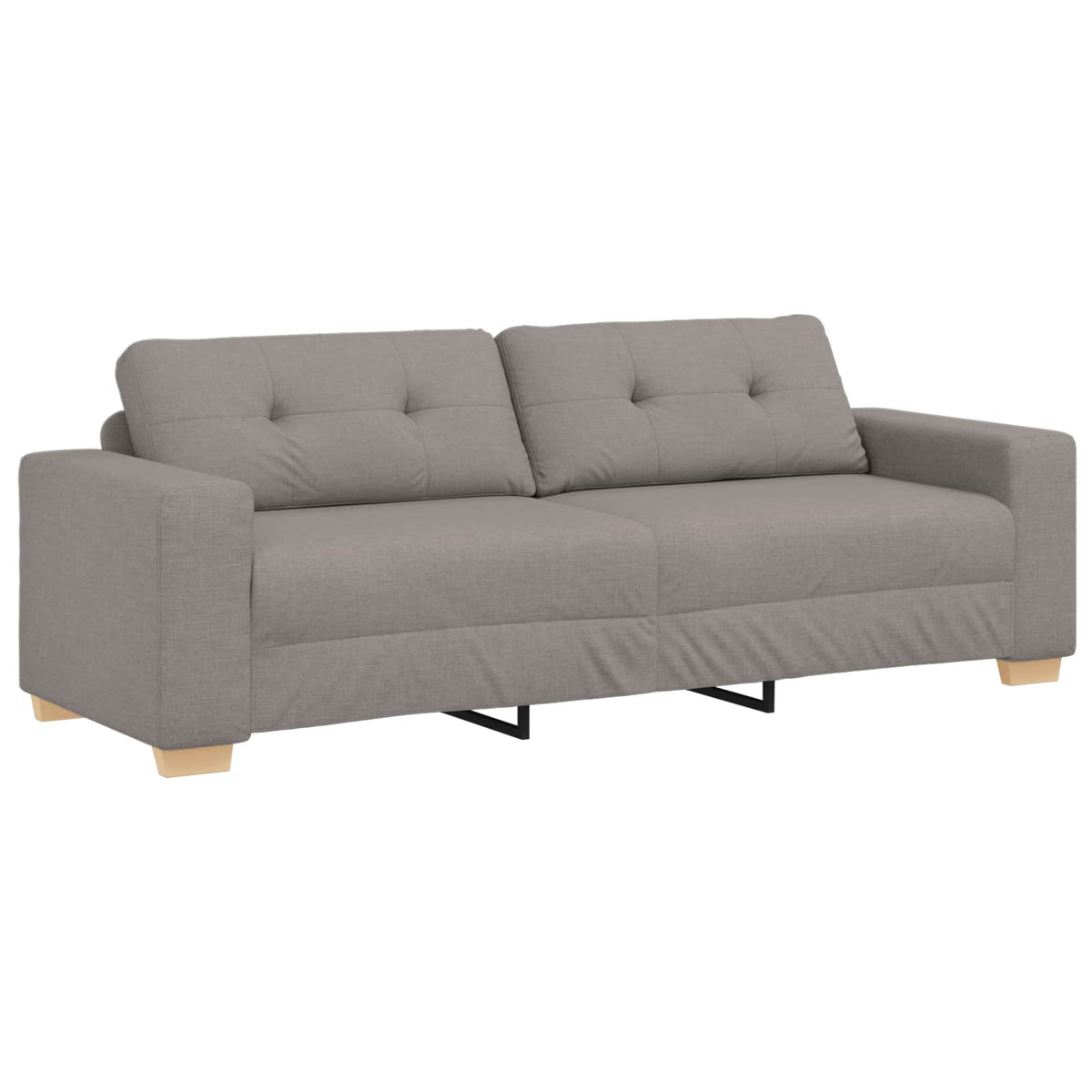 3-Zits Sofa Taupe 220 cm Stof