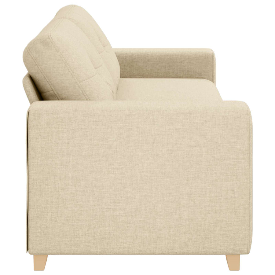 3-Zits Sofa Crème 220 cm Stof