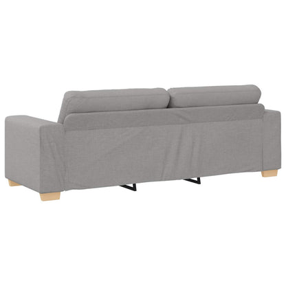 3-Zits Sofa Wolkgrijs 220 cm Stof