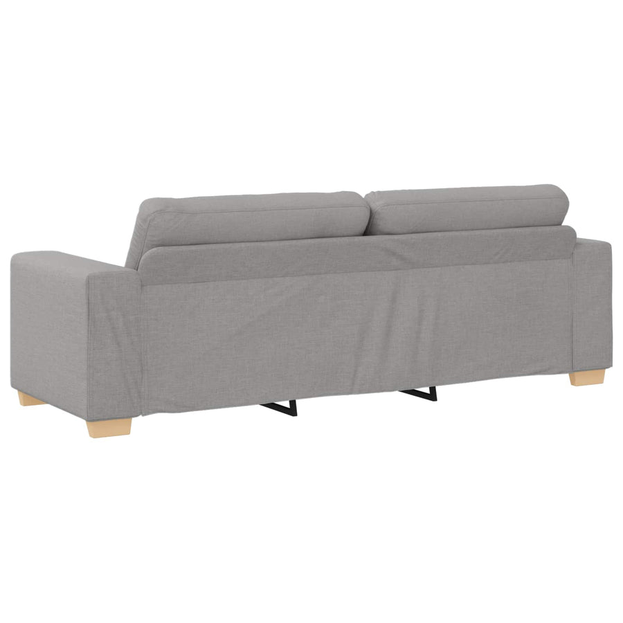 3-Zits Sofa Wolkgrijs 220 cm Stof