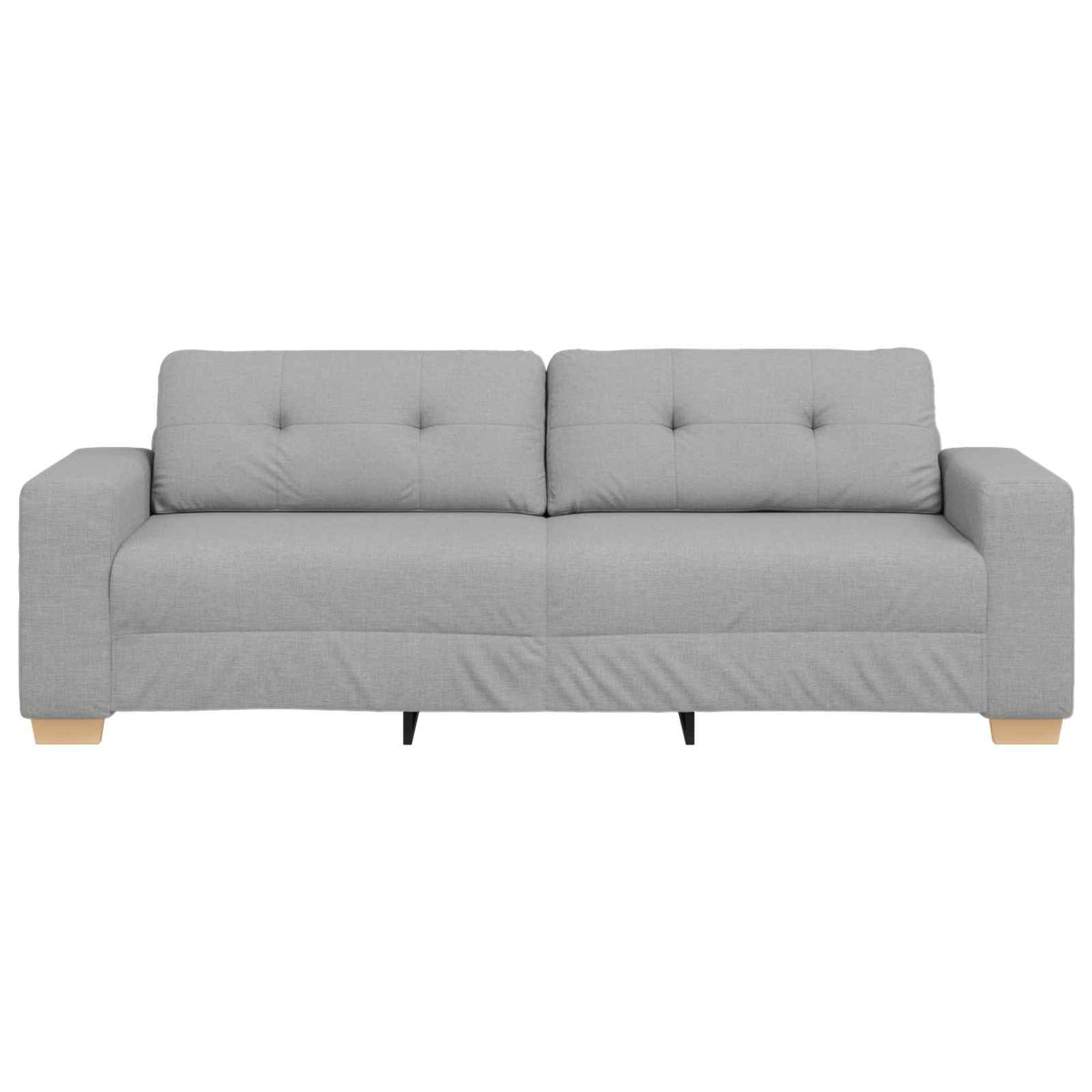 3-Zits Sofa Wolkgrijs 220 cm Stof
