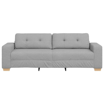 3-Zits Sofa Wolkgrijs 220 cm Stof