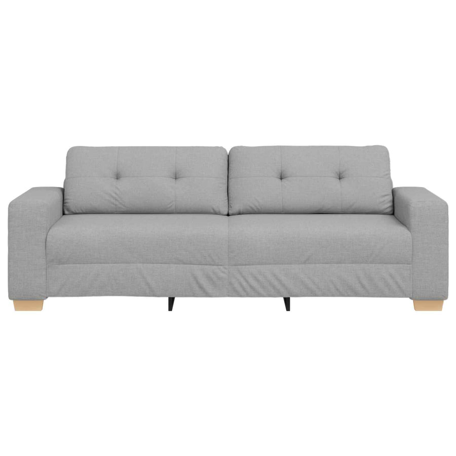 3-Zits Sofa Wolkgrijs 220 cm Stof