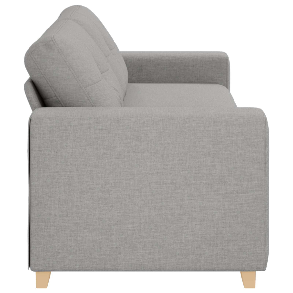 3-Zits Sofa Wolkgrijs 220 cm Stof