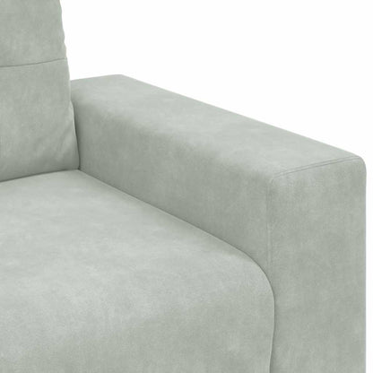Fauteuil Fluweel 60 cm Lichtgrijs