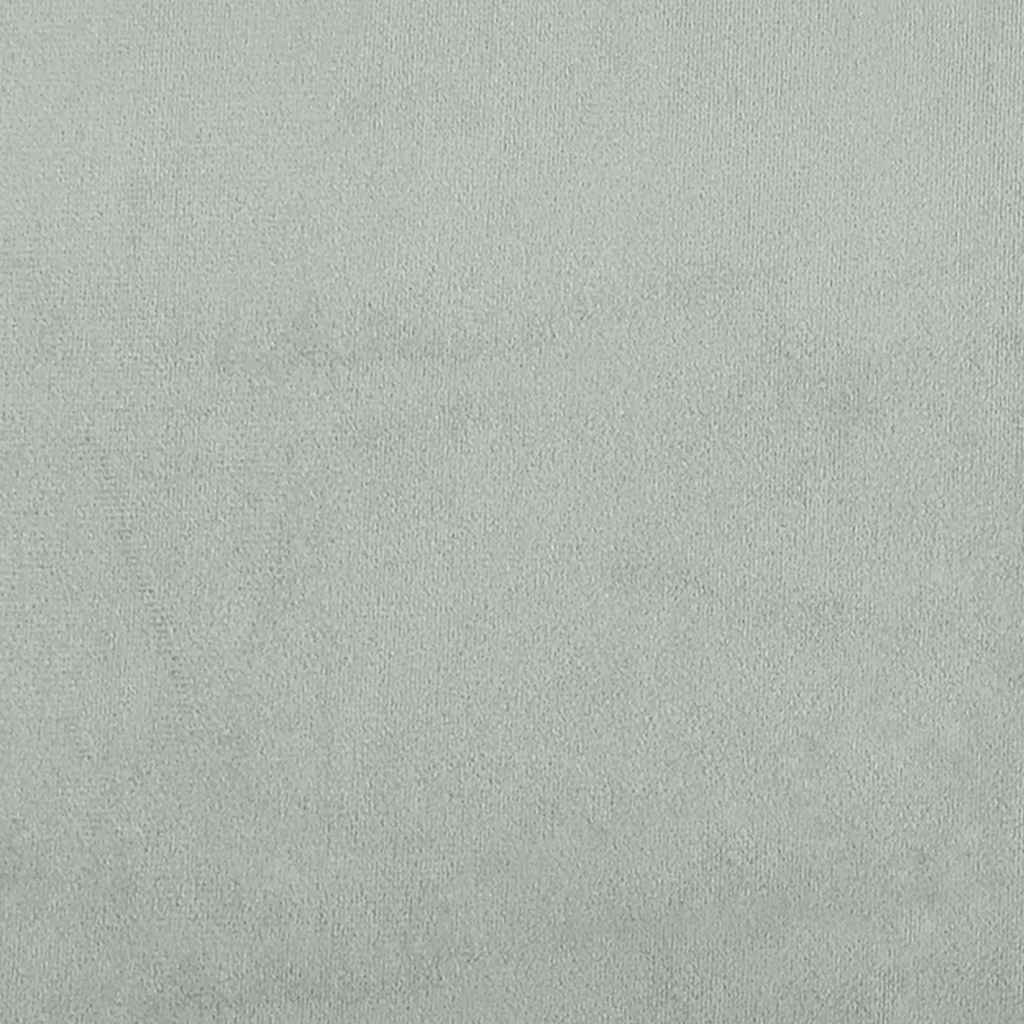 Fauteuil Fluweel 60 cm Lichtgrijs