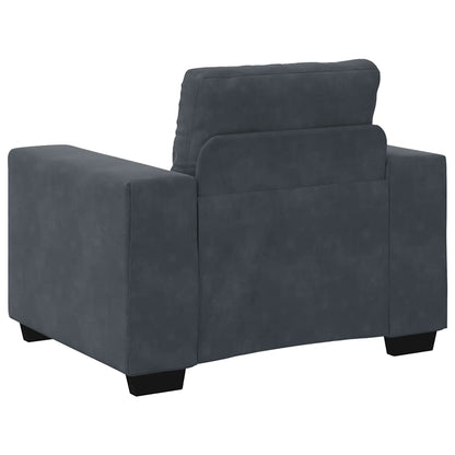 Fauteuil Fluweel 60 cm Donkergrijs