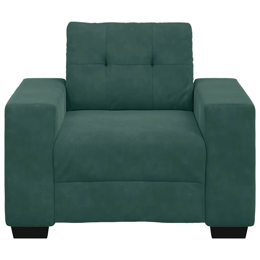 Sofastoel Donkergroen 100x78x80 cm Fluweel