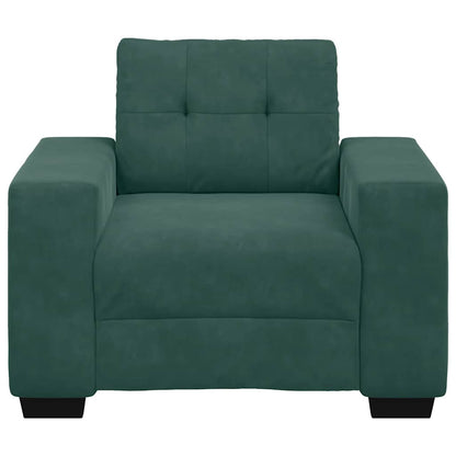 Sofastoel Donkergroen 100x78x80 cm Fluweel