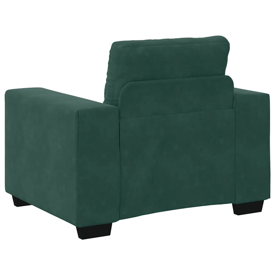 Sofastoel Donkergroen 100x78x80 cm Fluweel