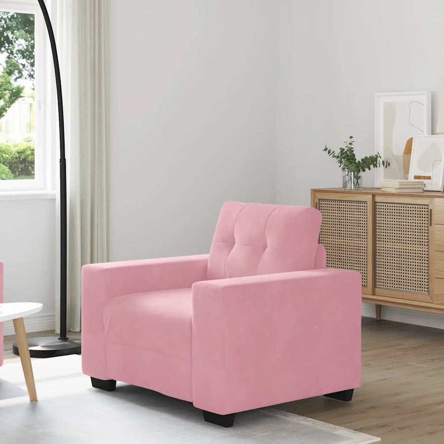 Sofastoel Roze 100x78x80 cm Fluweel