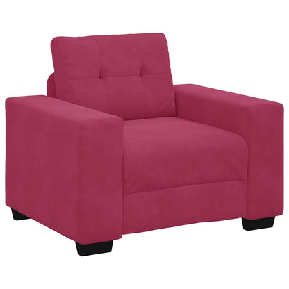 Sofastoel Wijnrood 100x78x80 cm Fluweel
