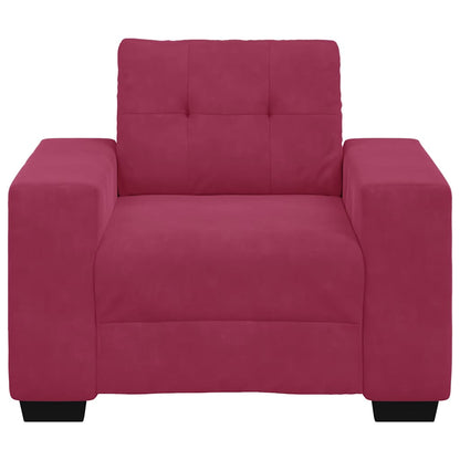 Sofastoel Wijnrood 100x78x80 cm Fluweel