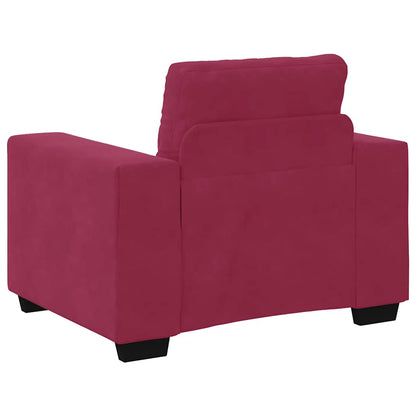 Sofastoel Wijnrood 100x78x80 cm Fluweel