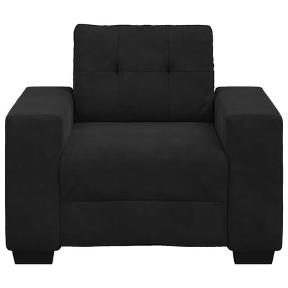 Fauteuil Fluweel 60 cm Zwart