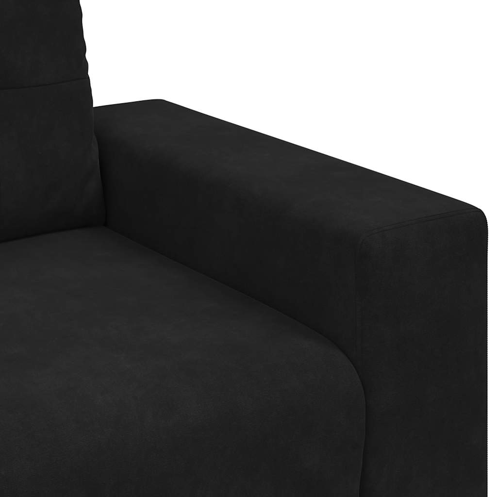Fauteuil Fluweel 60 cm Zwart