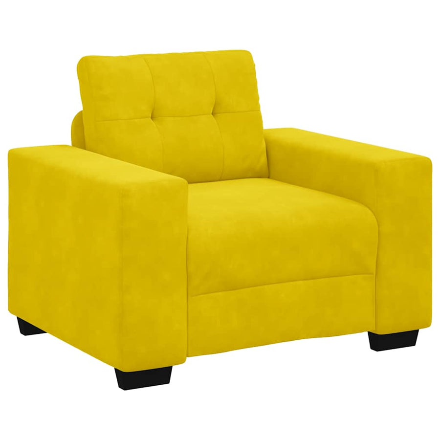 Sofastoel Geel 100x78x80 cm Fluweel