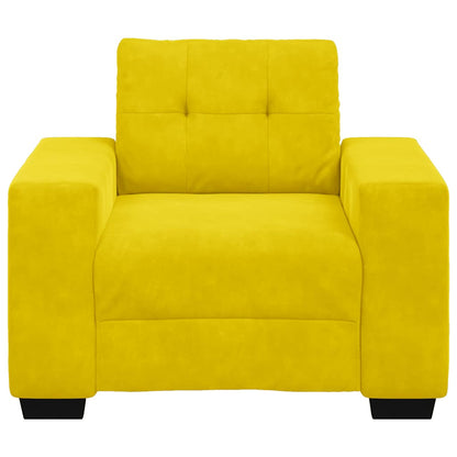 Sofastoel Geel 100x78x80 cm Fluweel