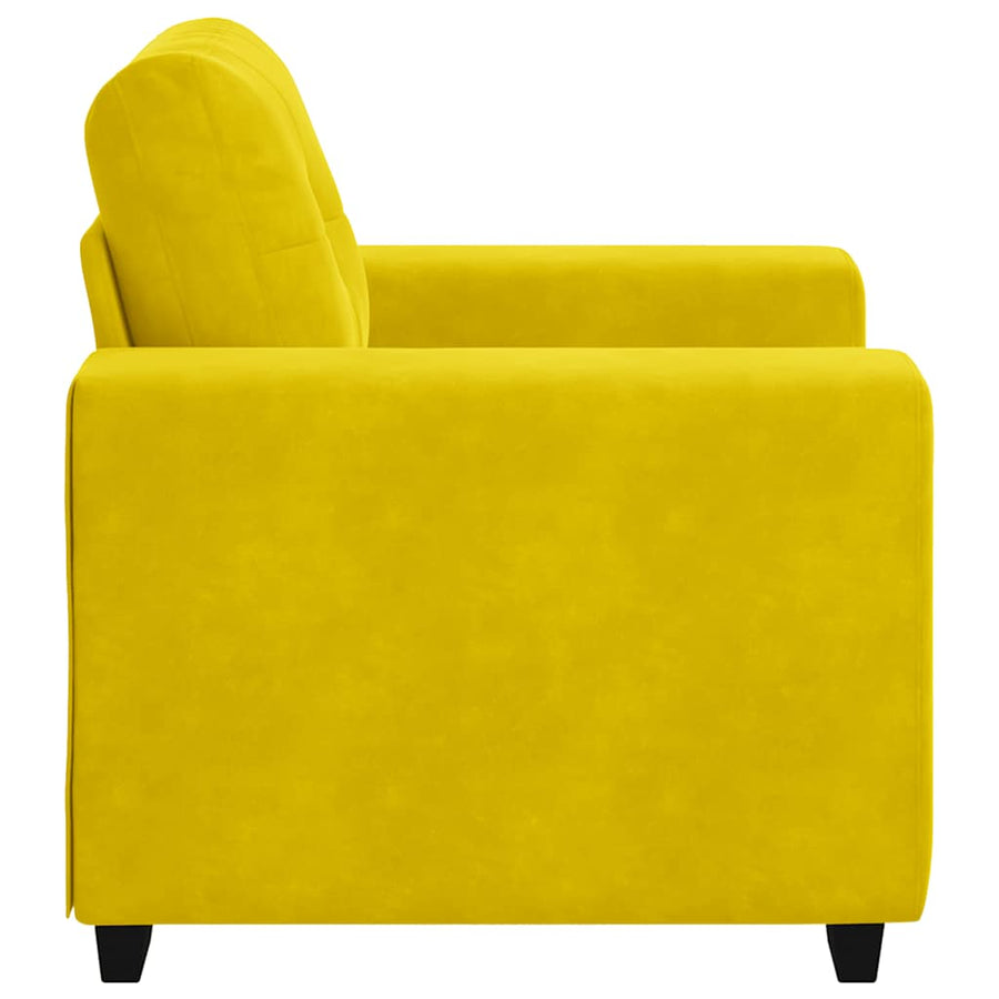 Sofastoel Geel 100x78x80 cm Fluweel